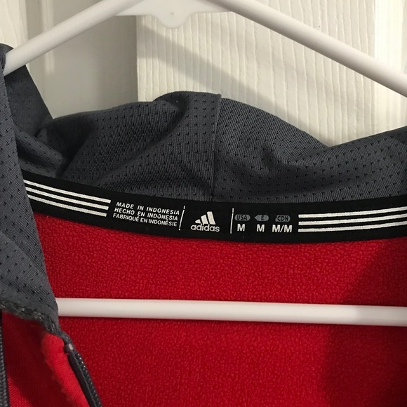 Adidas New York Red Bulls Full Zip Sweatshirt - Picture 8 of 8